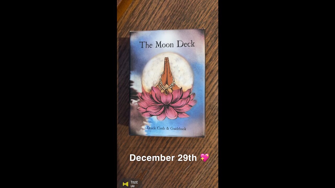 December 29th oracle card: trust change