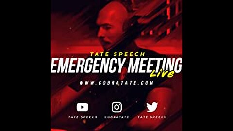 Andrew Tate emergency meeting first video live