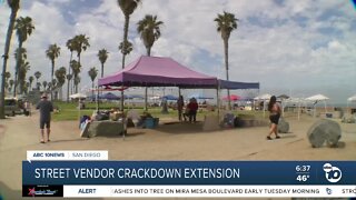 City extending crackdown on street vendors