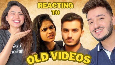 REACTING TO OUR OLD VIDEOS | Ft. Simi Chahal and Shahveer Jafry