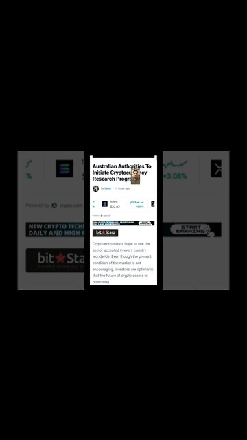 Australian Authorities To Initiate Cryptocurrency Research Program #cryptoshortsalerts #australia