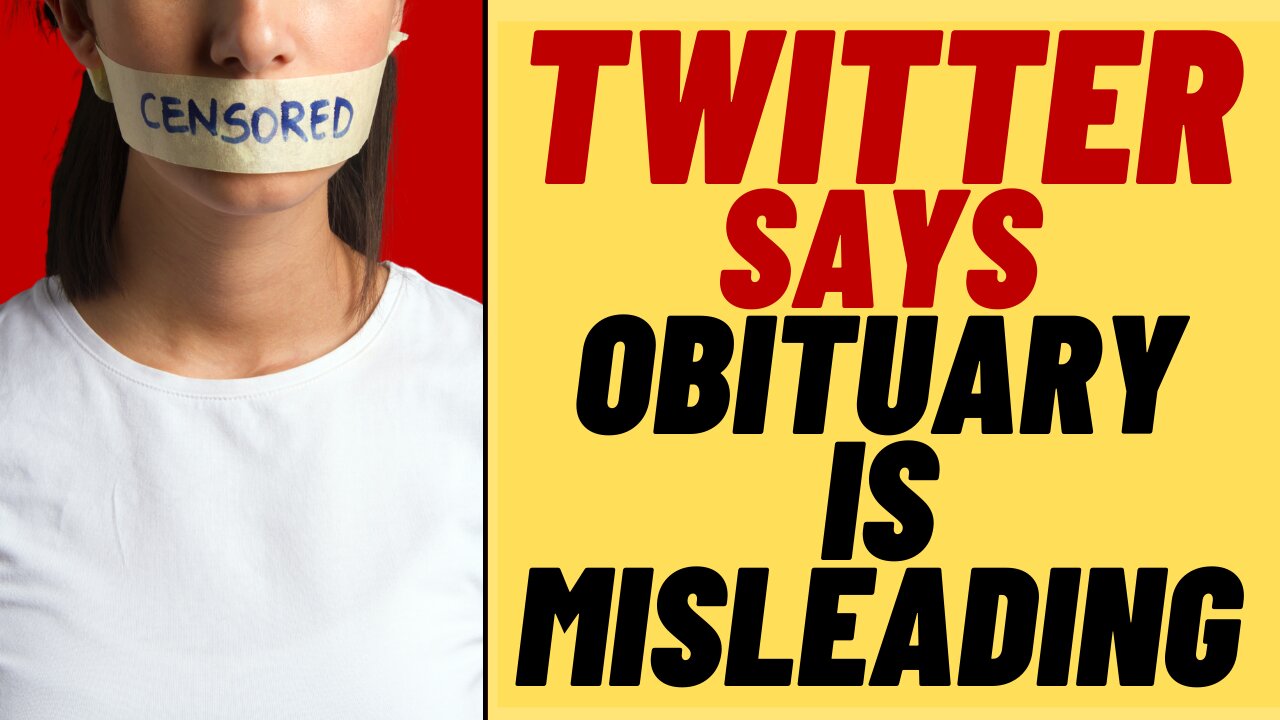 TWITTER Call Obituary "Misleading"