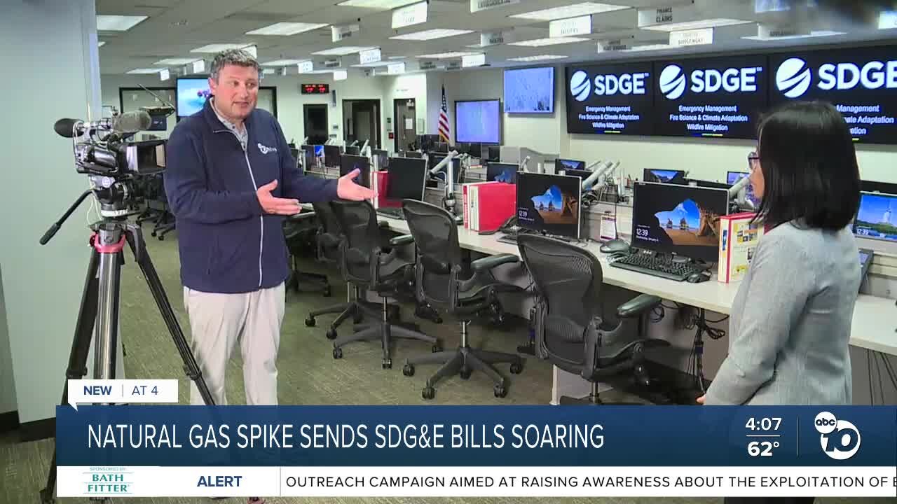 SDG&E cites skyrocketing natural gas prices for increase on ratepayer bills