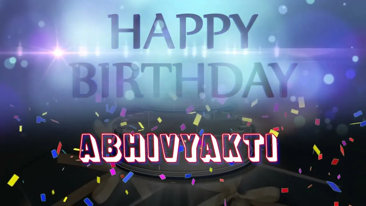 Wish you a very Happy Birthday Abhivyakti from Birthday Bash