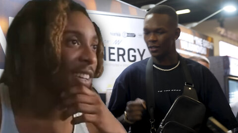 Reacts to Israel Adesanya in Sydney