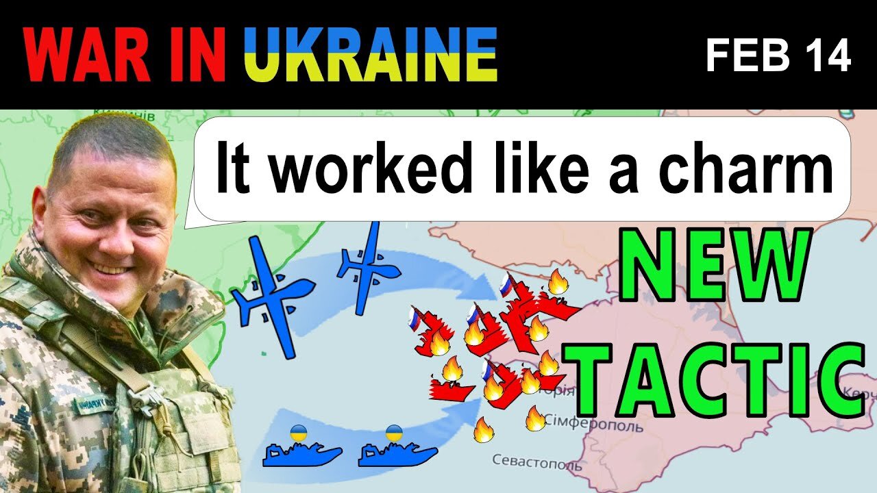 14 Feb- Ukrainians SEND THE BIGGEST RUSSIAN SHIP TO THE BOTTOM OF THE SEA - War in Ukraine Explained