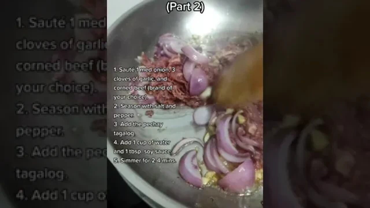 Simple Corned Beef and Pechay Recipe | #shorts