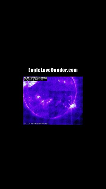 X Class 2.2 Solar Flare from Solaris ~ 5D Gamma Plasma Waves #shorts