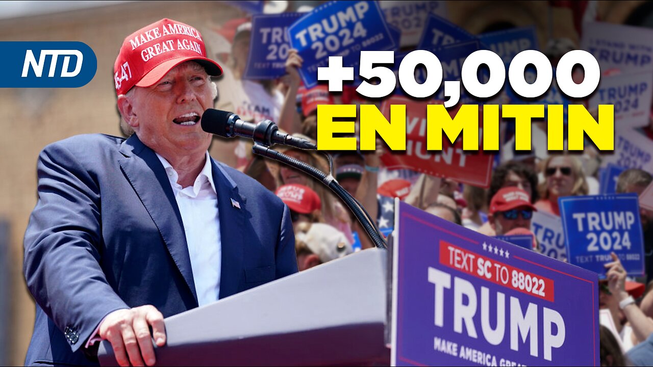 NTD Noche [3 jul] Trump atrae más de 50,000 en mitin; Biden reanuda construcción del muro fronterizo