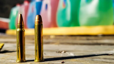 17hmr vs 22mag - 100 yards - HOW MANY MILK JUGS???