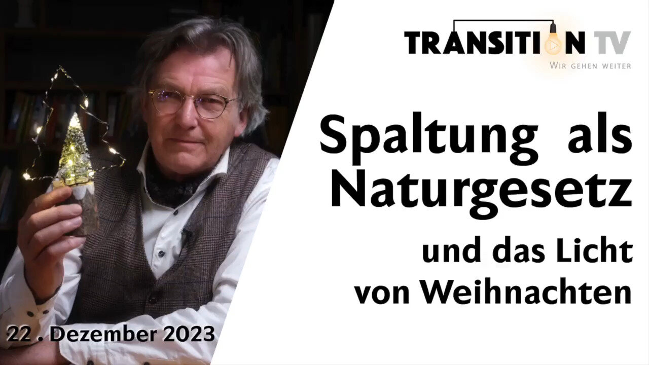 Die Spaltung der Gesellschaft ist Naturgesetz und trotzdem kann sie überwunden werden