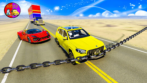Cars vs Chain #4 – BeamNG.drive