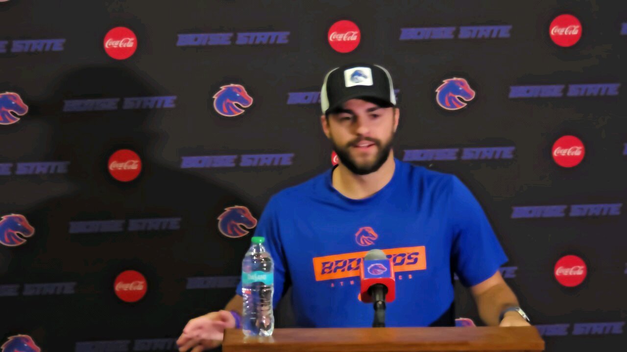 Post Utah State Presser With Boise State Kicker, Jonah Dalmas 10/05/2024