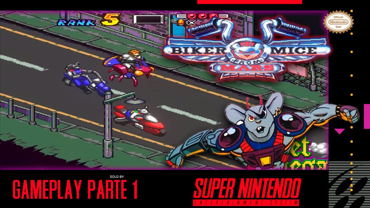 Biker Mice From Mars Parte 1 || 720P + 60FPS + SHADERS || #snes