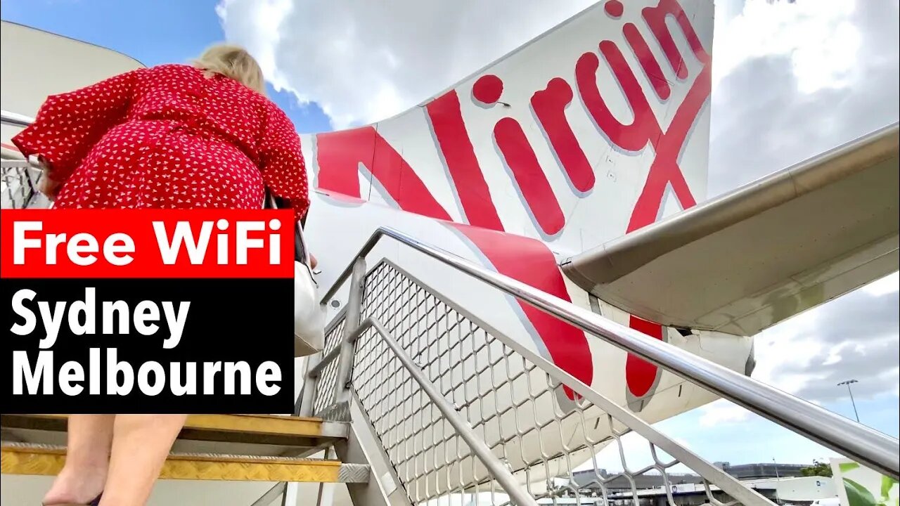 VIRGIN Australia on WORLD'S SECOND BUSIEST ROUTE: Sydney to Melbourne (ECONOMY Class)