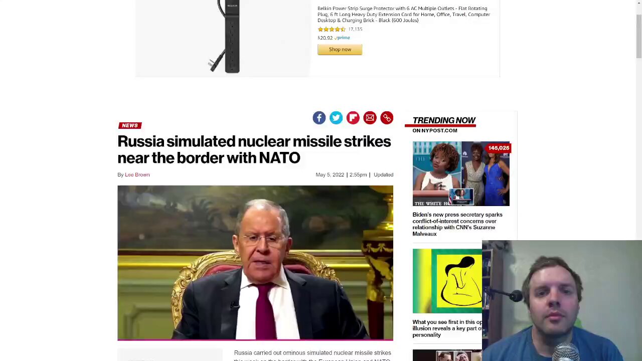 Russian military practiced simulated nuclear missile strikes in wargames