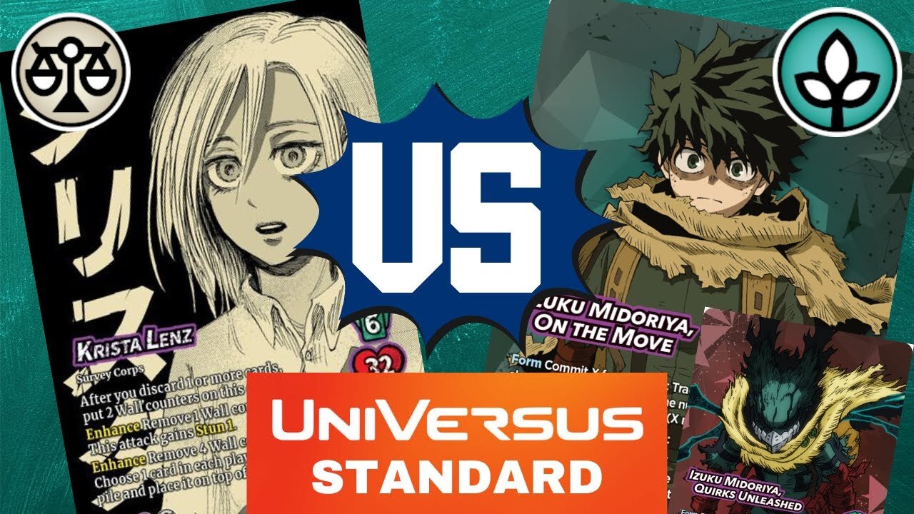 Krista Lenz (Order) vs. Izuku Midoriya, On the Move (Life) / Universus My hero academia Gameplay