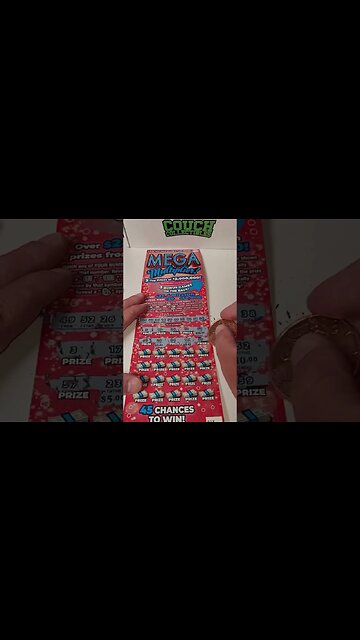 Winning $30 Lottery Ticket MEGA Scratch Off! #lottery