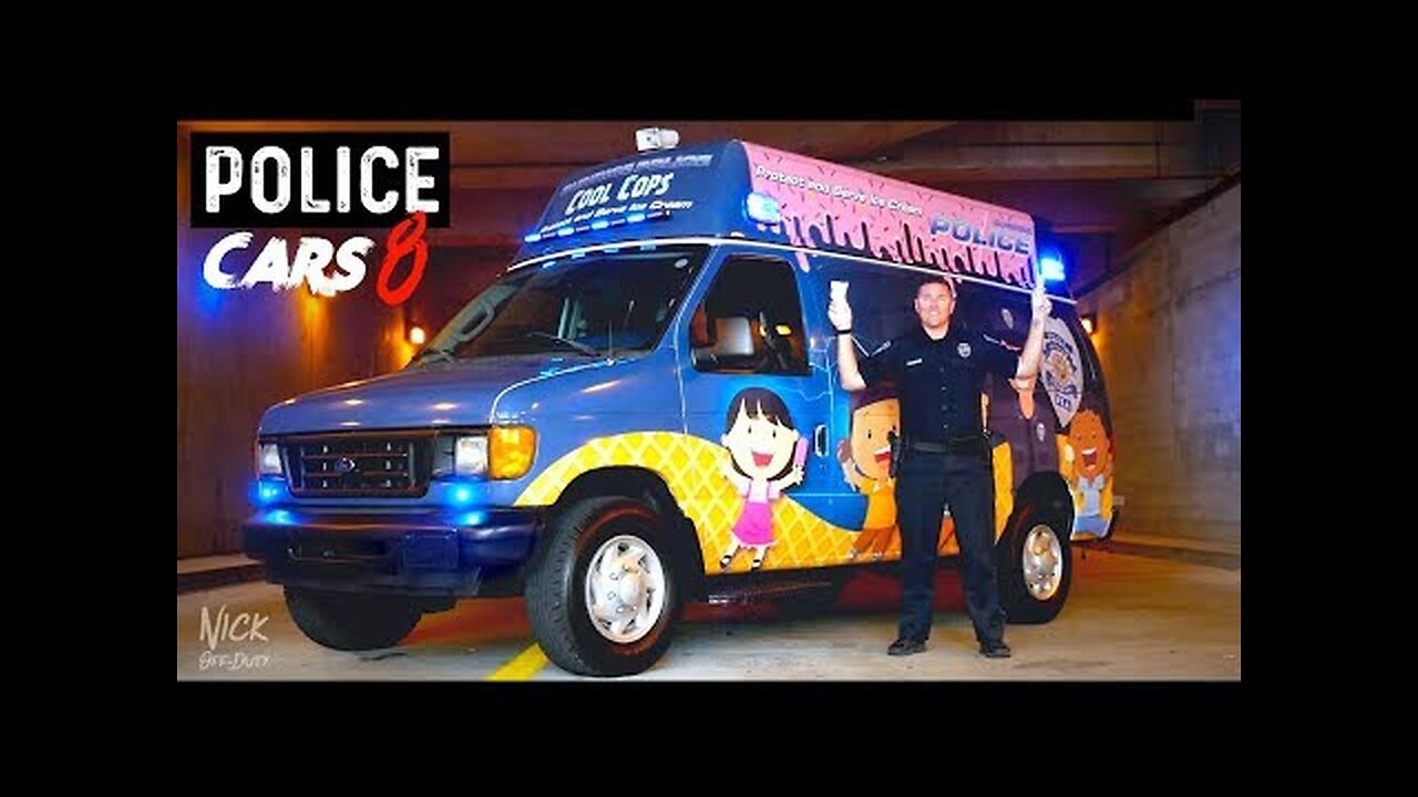 POLICE CARS (ICE CREAM TRUCK Ford Econoline Sunrise Police Department)