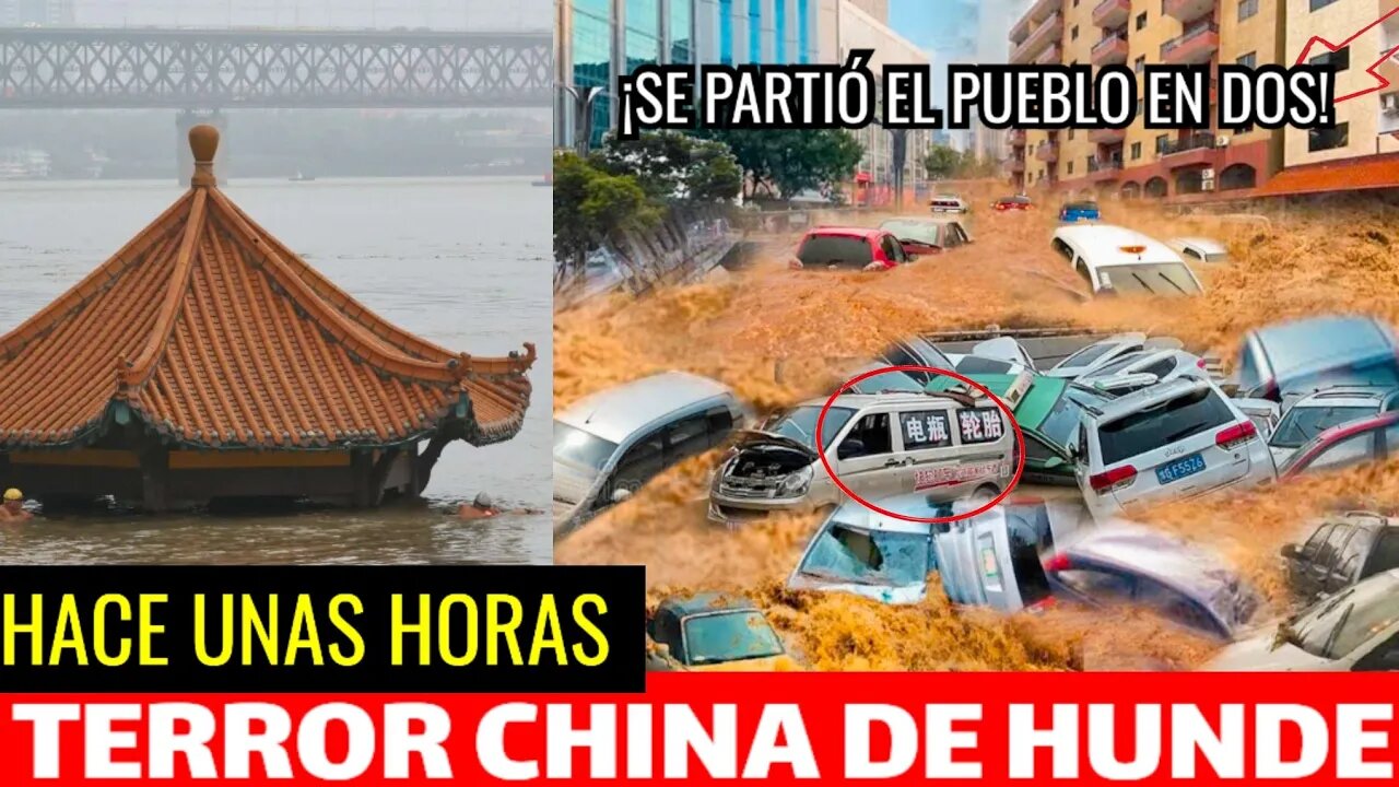 TERROR NO PUDIERON CORRER EL AGUA LO CUBRIÓ TODO LOGRARON GRABAR EL CAOS