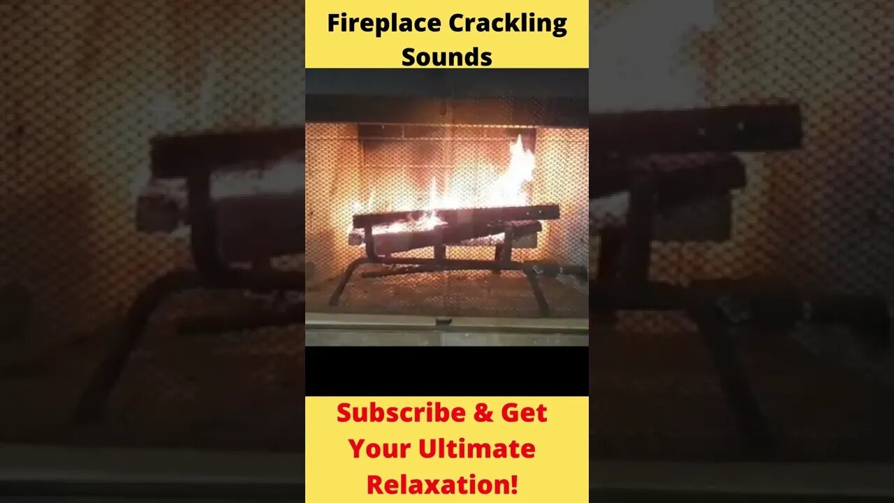 Short Relaxing Crackling Fire Sounds For Ulitimate Relaxation: Fire Burning #Shorts