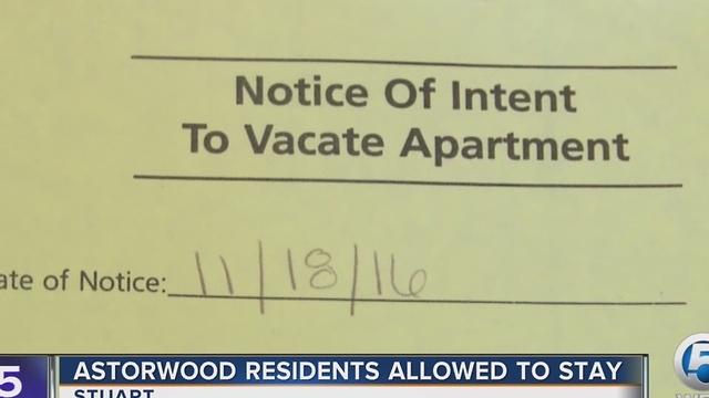 Astorwood residents allowed to stay