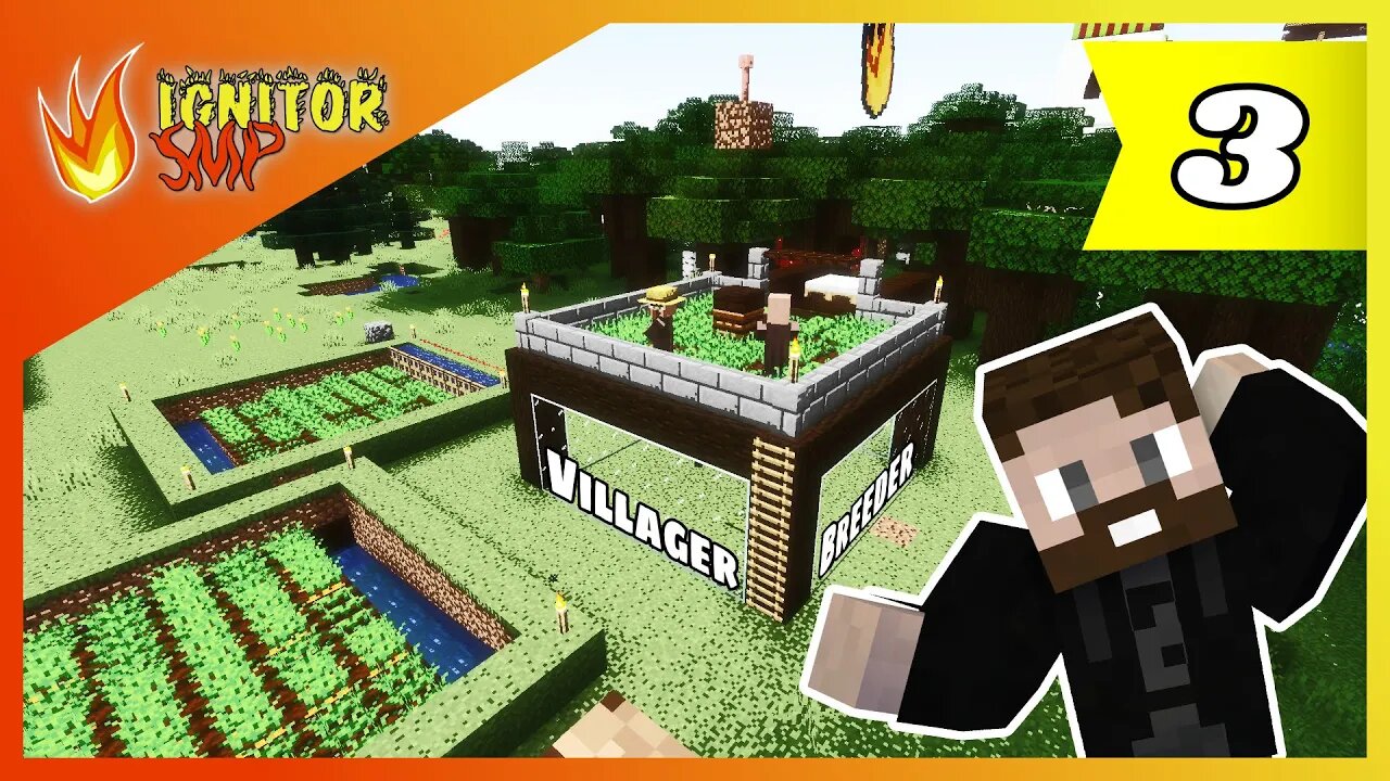 Making a QUICK and EASY villager auto-breeder - [ 🔥Ignitor SMP ] - Minecraft Live Stream VOD