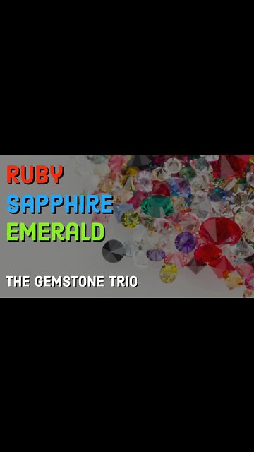 Ruby, Sapphire, and Emerald | The ULTIMATE Gemstone Trio #shorts
