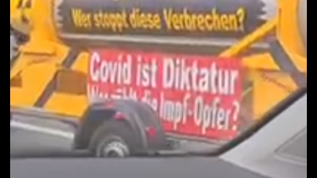 2021: Autoanhänger - Covid ist Diktatur