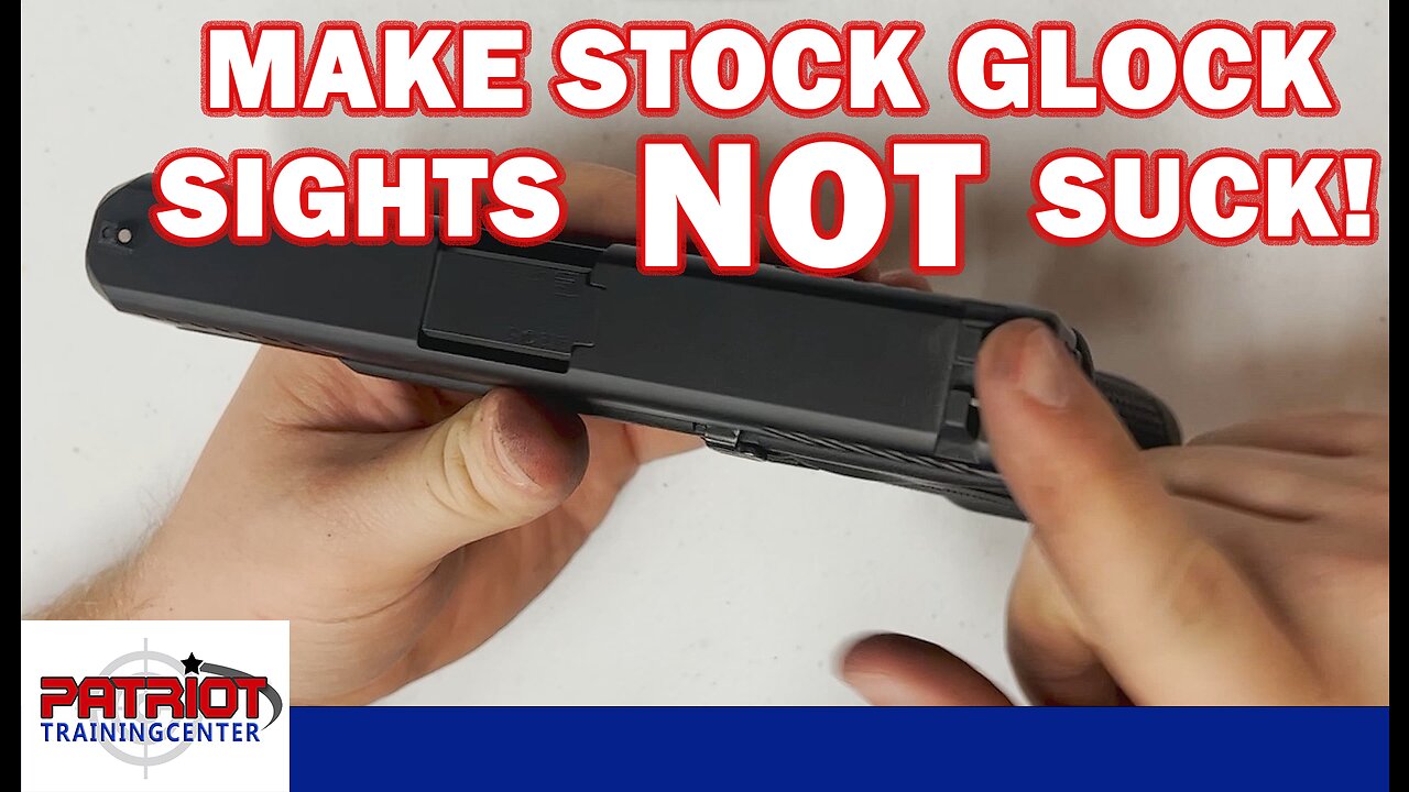 How To Make Stock Glock Sights NOT Suck... WITHOUT Replacing Them