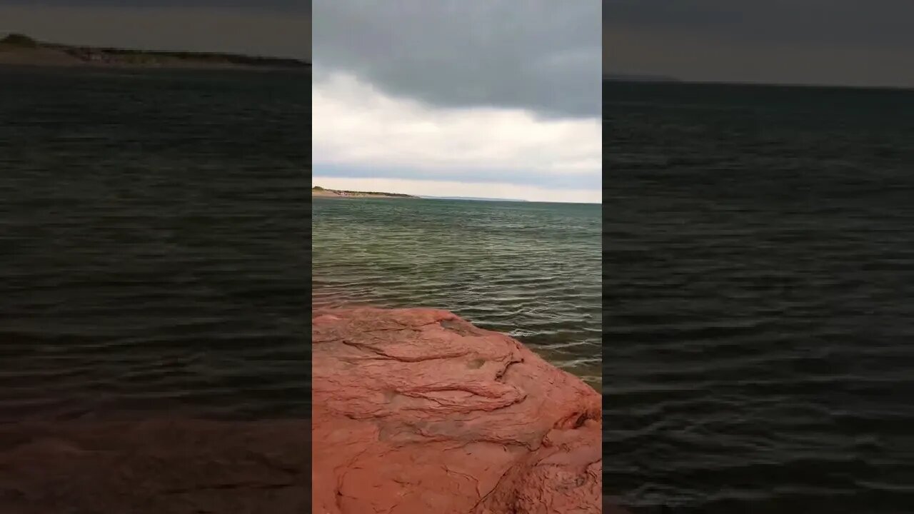 Climbing down to the ocean