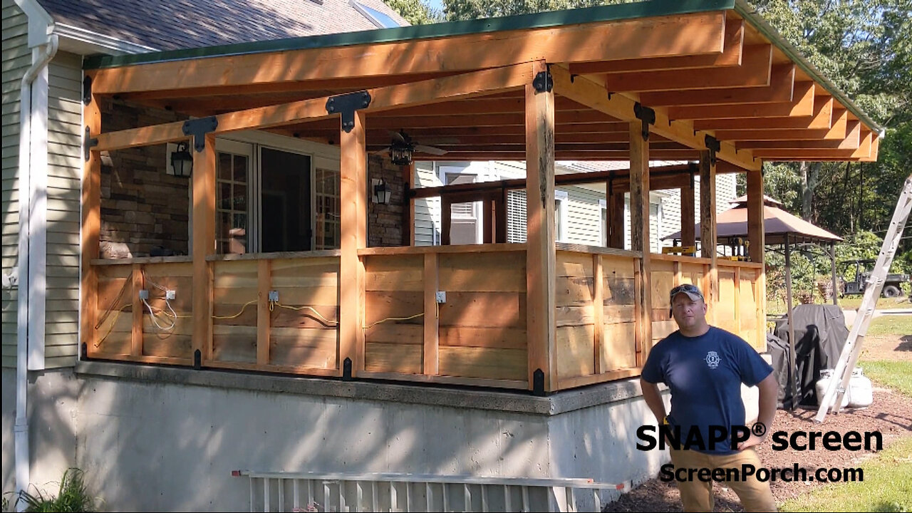 SNAPP® screen Porch Screen Project Review – Tyler from Connecticut