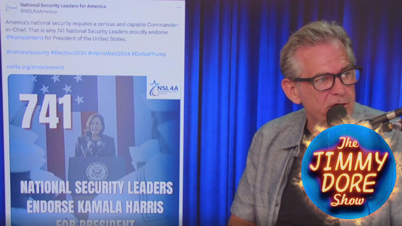 Over 700 security officials endorse Kamala Harris▮The Jimmy Dore Show