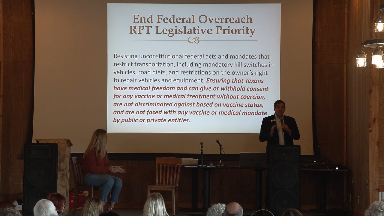 Medical Freedom - Texas Constitutional Enforcement 2025 Legislative Agenda Workshop