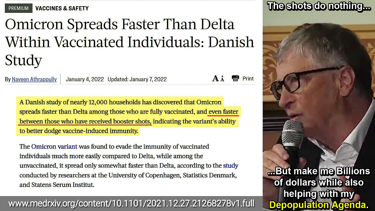Bill Gates finally admits the mRNA Vaccines wane rapidly & do NOTHING against COVID19 & Variants! 💉