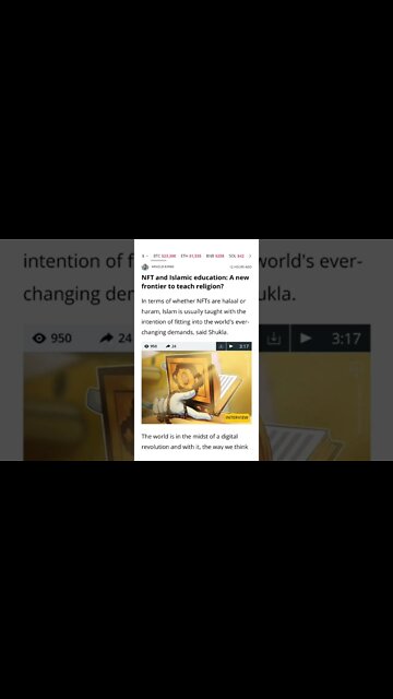 NFT and Islamic Education: A New Frontier to Teach Religion? #cryptomash #cryptonews #AnsirAli