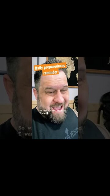 Daily prep check. What’s in your bag and what needs updating.