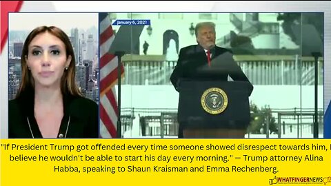 If President Trump got offended every time someone showed disrespect towards him