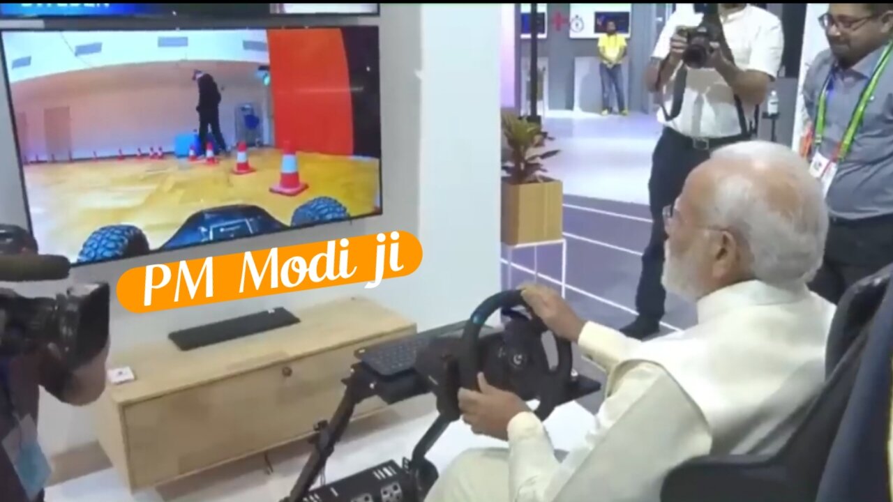 Indian Prime minister Norendro Modi ji video car driving