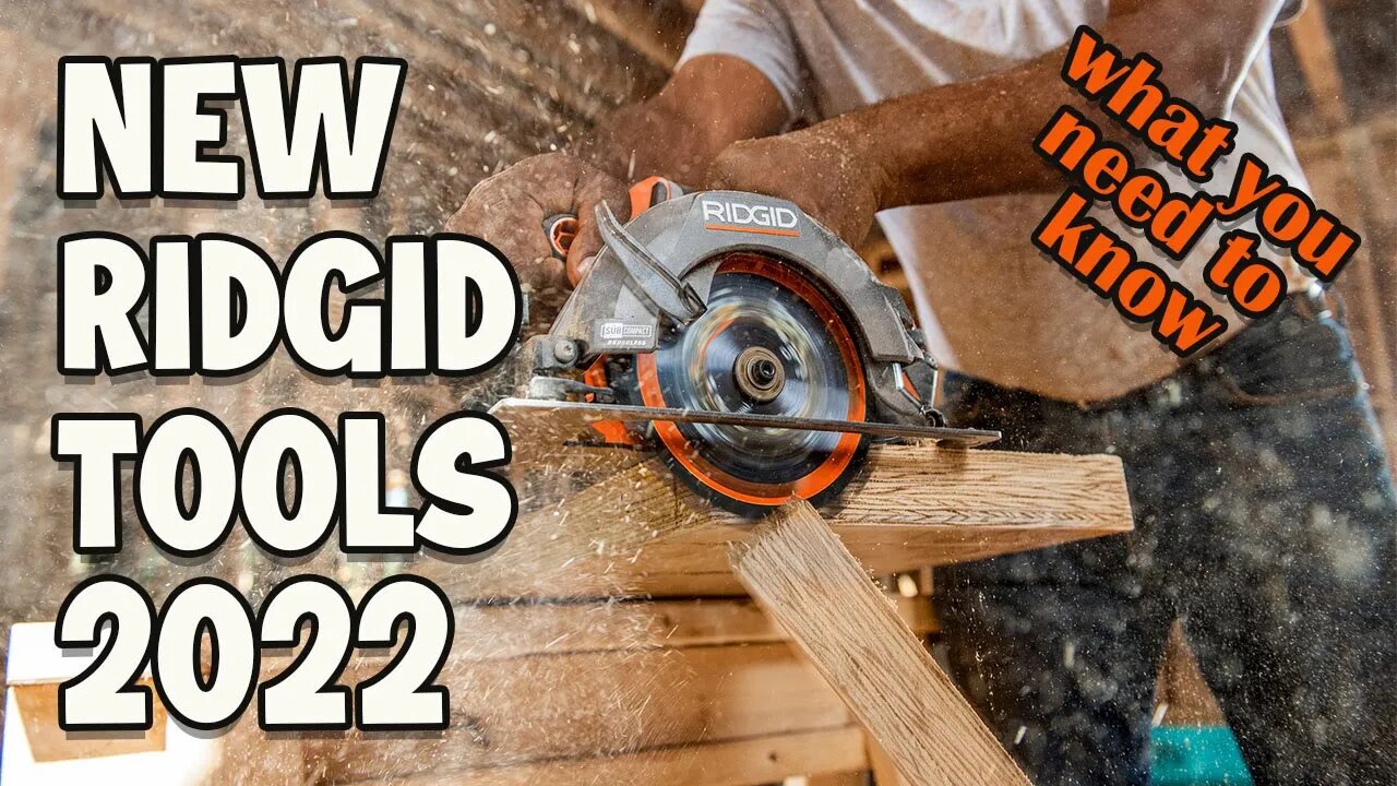 New Ridgid Tools Announced for 2022 and what you need to know before you buy them