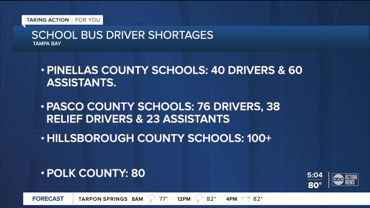 Pinellas County in need of school bus drivers