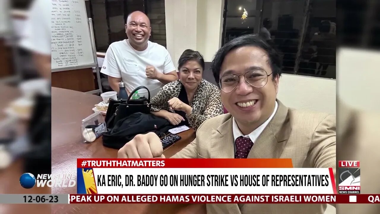 Ka Eric, Dr. Badoy go on hunger strike vs House of Representatives