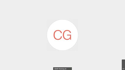 CBOR WG Interim Meeting, 2020 09 30