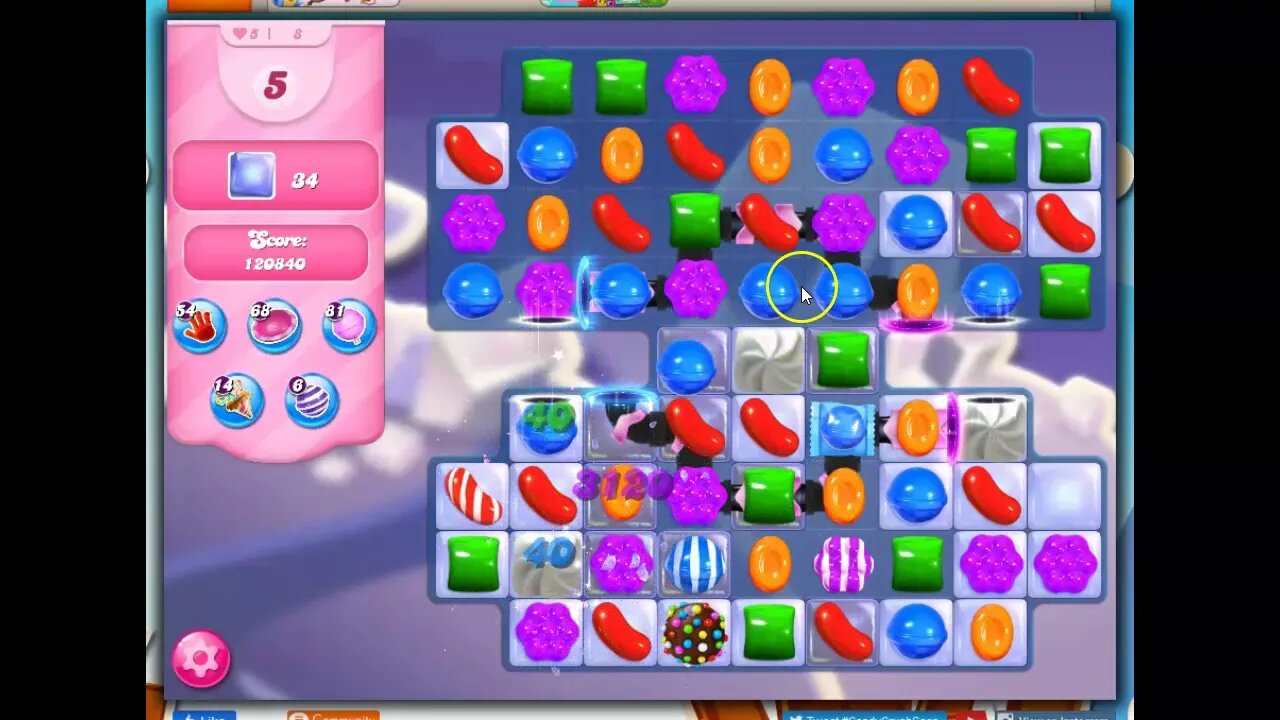 Saltnado: Level 8 Audio Talkthrough for Candy Crush Saga (Same as 2979 in Reality Levels)