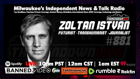 The Rundown Live #881 - Zoltan Istvan, Bionic Hybrids, Brain Cloud Interface, Synthetic Biology