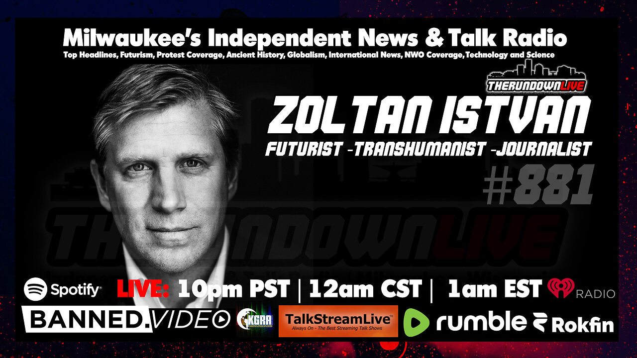 The Rundown Live #881 - Zoltan Istvan, Bionic Hybrids, Brain Cloud Interface, Synthetic Biology