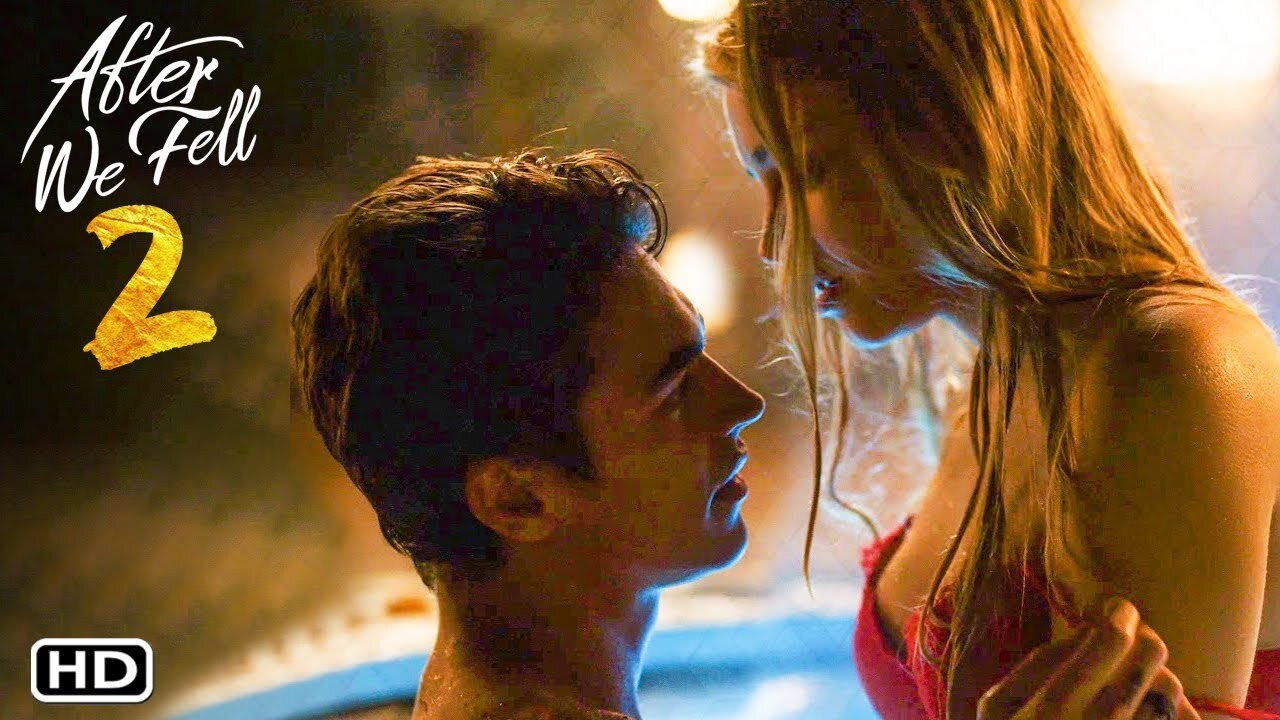 After We Fell Hot Tub Kiss Scene — Tessa and Hardin (Josephine Langford and Hero Fiennes Tiffin)