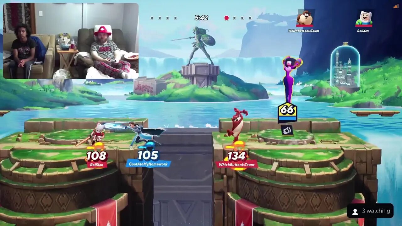 My first time playing MultiVersus with a friend!