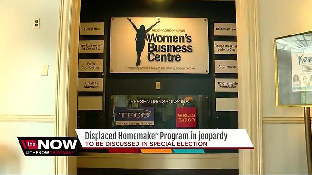 Displaced homemaker program in jeopardy