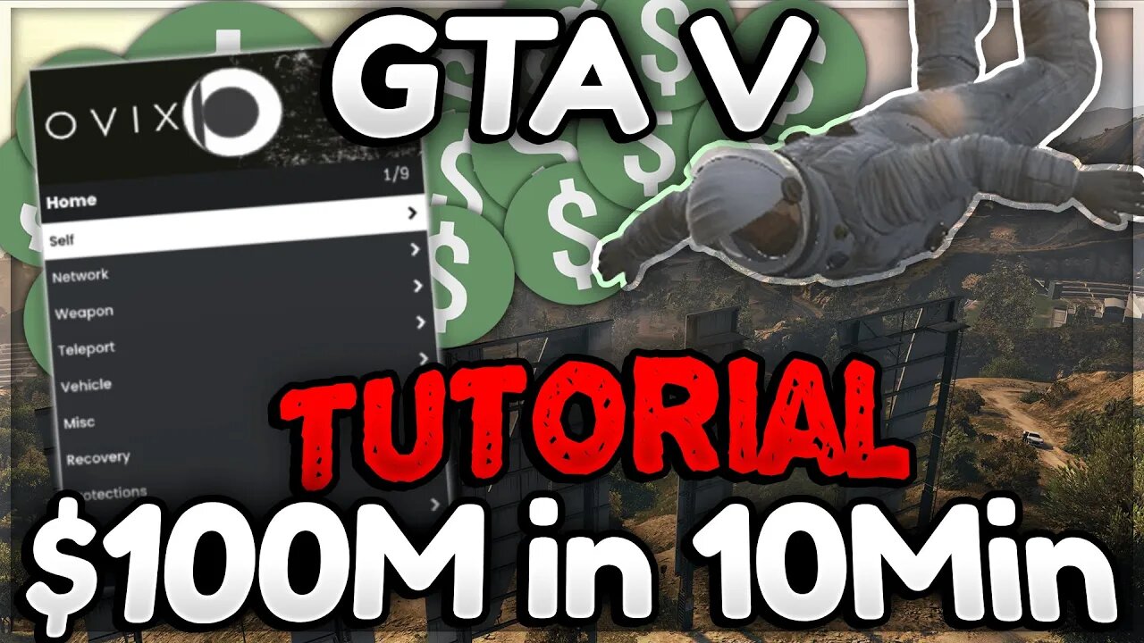 (2023 Tutorial) $100Mil in 10Mins GTA V Online, Mod Menu INF Cash, Unlock All, and Much More!